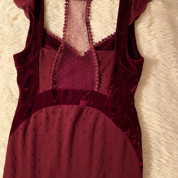 Free People Dress Size XS Sweetheart Neck Mini Dress Red - Picture 11 of 14